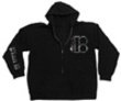 Plan B KINGSLEY Zip-Up Fleece Hoody - X-Large - Black