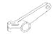 New Clutch Pedal Lever 3612413M1 Fits MF 240, 253, 263