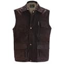 Brown Leather Gilet Small