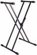 Kinsman Double Frame Keyboard Stand, Black