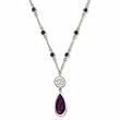 Baltimore Ravens Rhodium Logo Necklace