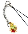 CellularFactory: Metal Chain With Color Crystal Ball Cell Phone Charm Ornament for Siemens cell phone