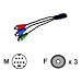Electronics : Component to s-video adapter cable