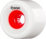 These FRF 727 Freeride White / Red Longboard Wheels - 70mm 78a (Set of 4)