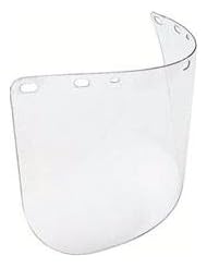 Office Product: Faceshield Windows - faceshield 8"x15-1/2" clear formed polycarbonate - North Safety