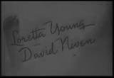 Eternally Yours- When a magician's act takes precedent over his marriage, his wife gives him trouble. A 1939 film starring Loretts Young, David Niven. Directed by Tay Garnett. Romance, Drama