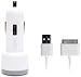 Griffin Brand (white) PowerJolt Power Jolt Car Charger and Sync Data Cable for Apple ...
