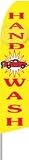 Hand Car Wash Swooper Feather Flag Yellow