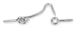 Battalion 1XMV2 Hook and Eye, Steel, L 1 In, Pk 20