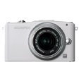 Olympus PEN E-PM1 12.3MP Interchangeable Lens Camera with CMOS Sensor, 3-inch LCD and 14-42mm II Lens (White)