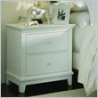 American Drew Sterling Pointe Two Drawer Nightstand in Off-White In White with Cherry Finish American Drew Sterling Pointe Two Drawer Nightstand in Off-White In White with Cherry Finish
