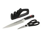 Wusthof Classic 8 Chef Knife with Double Bonus Cutlery - Black
