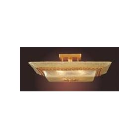 Elk Lighting Semi Flush 6198 4 4 Light Semi Gold Leaf