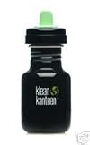 Klean Kanteen Eco Friendly 12oz Stainless Steel BLACK Color Sippy Bottle with Two Avent Sippy Spouts