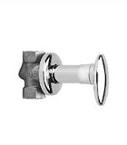 Jado 1/2,, Wall Valve in Brushed Nickel/Chrome Finish - 807-818/144/807/818/144