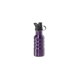 Oggi Purple 17oz Wide Mouth Stainless Steel Reusable Bottle with Sport Cap