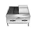 Char-Broiler / Griddle, 24 in W, Cast Iron Grate Broiler, 3/4 in Smooth Griddle