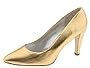 daniblack Tally | Women's Slip-on Dress Shoes Gold Metallic Nappa
