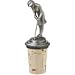 Lady Golfer Pewter Wine Bottle Stopper