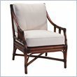 Selamat Designs Vegas Leather Wrapped Rattan Lounge Chair
