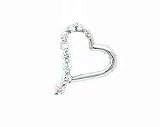 14k White Gold & Diamond Heart Journey Pendant (0.50ctw)