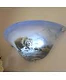 Wireless Half-Moon Hand-Painted Bear Sconce Light
