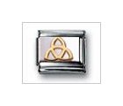 Trinity Knot No Color Classic Gold, Italian Charm by Nomination Charms