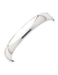 Sterling Silver 9.75mm Solid Polished Plain Slip-On Bangle Bracelet