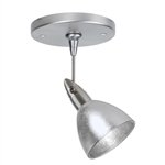 BESA - 1SP-1758SF-SN : Spot Light 12V - 1SP Divi - Satin Nickel Metal Finish - Silver Foil Glass