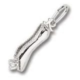 0483-Ballet Slipper W Pearl Charm
