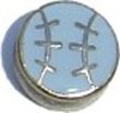 Clearly Charming Baseball Heart Locket Charm Athletic, Sports Theme