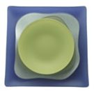 7" Seaglass Triangle Plate (Celadon)