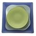 7" Seaglass Triangle Plate (Celadon)