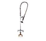 IMAGE OF T&S Brass B-2244-B - Pre-Rinse Unit, 18 in Riser, Cross Flow Prevention, 6 in Wall Bracket