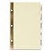 WorkSaver&reg; Insertable Tab Dividers, 8 1/2 x 5 1/2, 5 Tab, Clear (AVE11102)