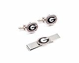 Georgia Bulldogs Cuff Links and Tie Bar Gift Set