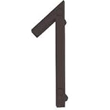 Atlas Homewares ZN1-O 4.5-Inch Avalon House Number-1, Aged Bronze