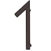 Atlas Homewares ZN1-O 4.5-Inch Avalon House Number-1, Aged Bronze