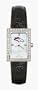 Denver Broncos LogoArt Allure Black Leather Ladies NFL Watch