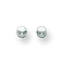 14k White Gold 3mm Ball Earrings