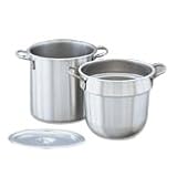 Vollrath 77070 7 qt. Stainless Steel Double Boiler Set