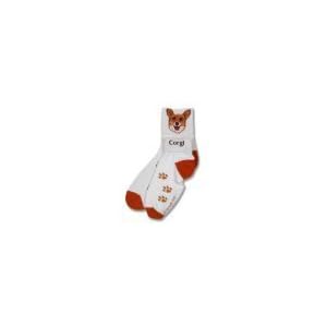 Buy For Bare Feet Dog Breed Welsh Corgi Roll Down Socks by For Bare Feet