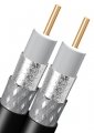 Eagle Aspen 59B2 Dual RG6 Solid Copper Coaxial Cable with 60% Braid, 500 feet