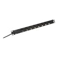 DIGITUS 48,3cm 19Zoll Steckdosenleiste Aluminium 8fach schwarz 16A 4000W inkl. Metallhalterung