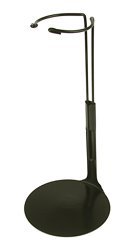 Kaiser Doll Stand 2175, Box of 12 - Black Doll Stands for 8" to 12" Dolls and Action Figures