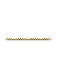 PremiumPearl 16 Inch 14K Yellow Gold Box Chain, 0.8mm Chain Size