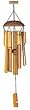 Wind Charm / Coconut Husk with Bamboo Tubes / 30.5" Long