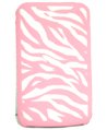 Ipod Touch 2nd and 3rd Generation Silicone Skin + Mirror Screen Protector Kit + itouch 2g 3g USB Wall Charger Adapter (Baby Pink Zebra)