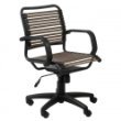 Bungee Flat Mid Back Chair (Brown / Graphite Black) (33H x 25W x 25D)
