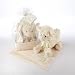 "Love Ewe" Plush Lamb and Lovie Gift Set in Organza-and-Satin Drawstring Bag